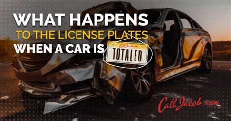 While this can happen, the vehicle does not need to be wrapped around a tree or in flames on the side of a highway for it to be considered totaled. . What happens to the license plates when a car is totaled